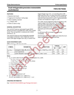 74HC4538N,652 datasheet  